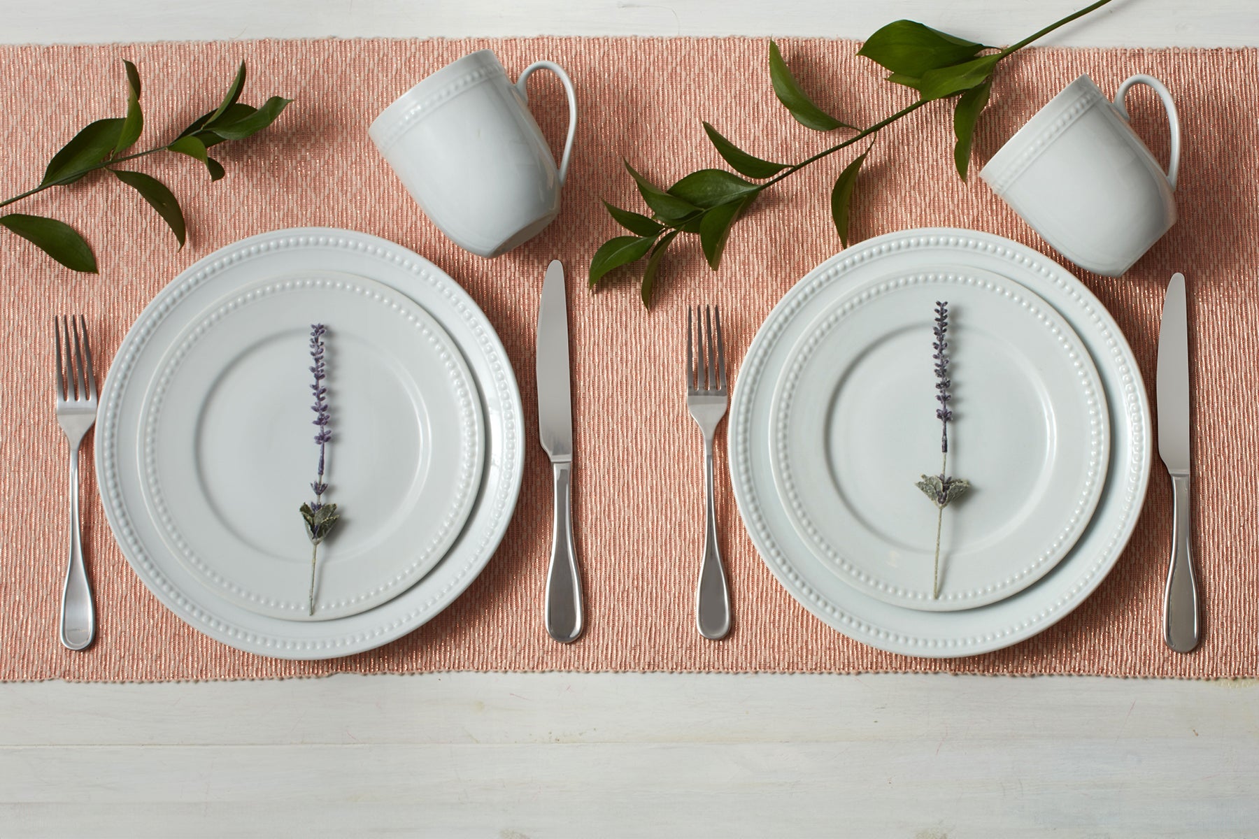 Everyday White 5278106 Fitz and Floyd - Set di 4 piatti piani in porcellana con perline, 25 cm Everyday White 5278106 Fitz and Floyd - Set di 4 piatti piani in porcellana con perline, 25 cm