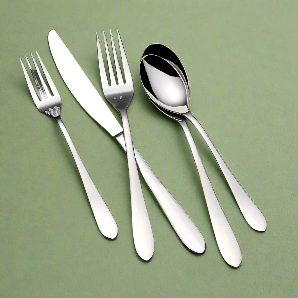 Nevaeh Coupe 45 Piece Flatware Set, Service for 8