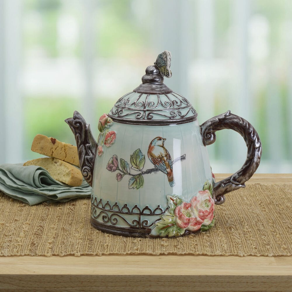 Fitz and Floyd English Garden Teapot