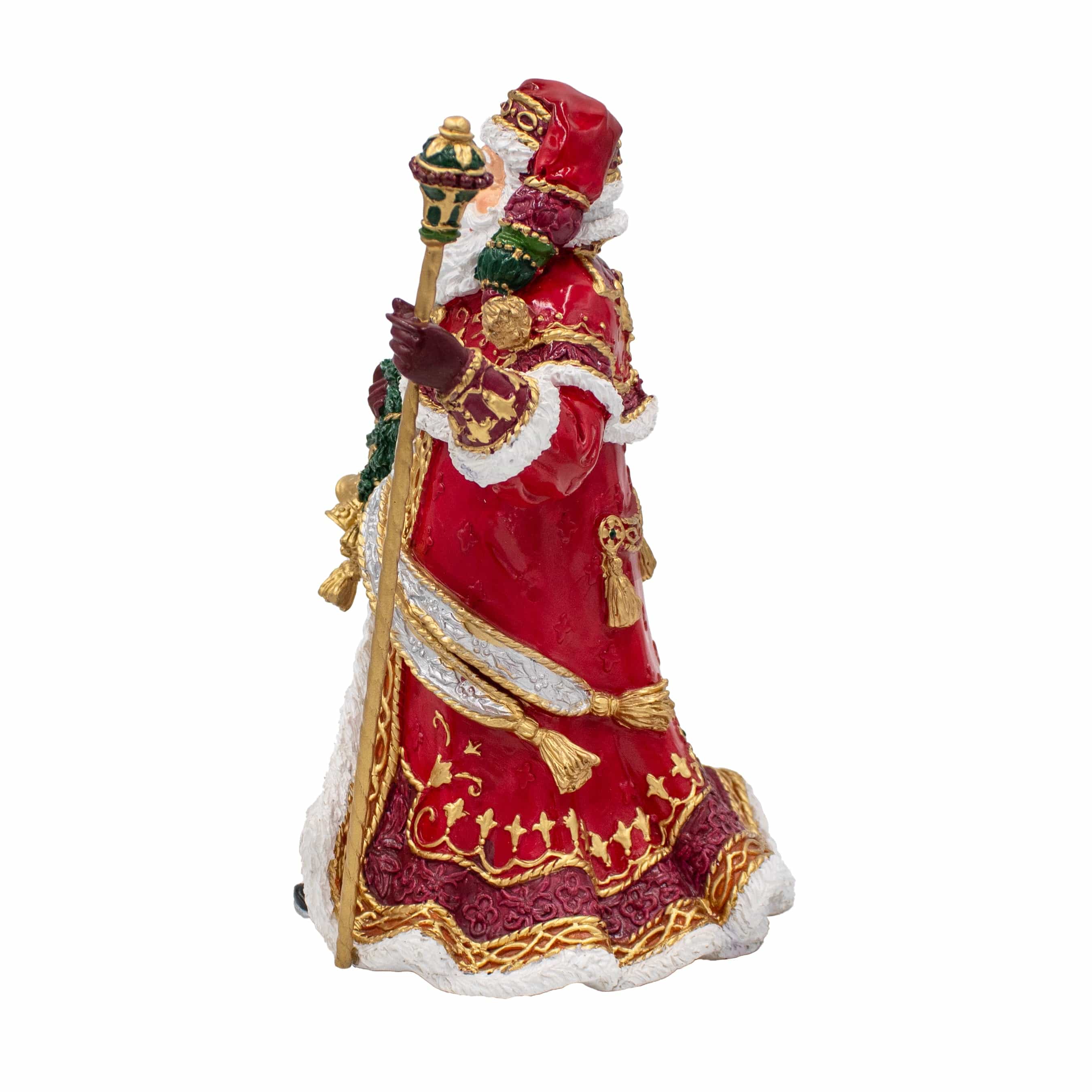 Noel Holiday Musical Santa Figurine, The First Noel, 11 IN