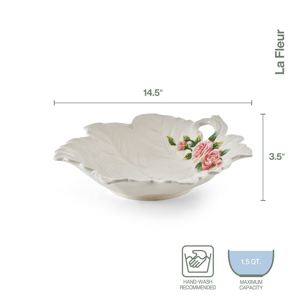 La Fleur Leaf Serving Bowl