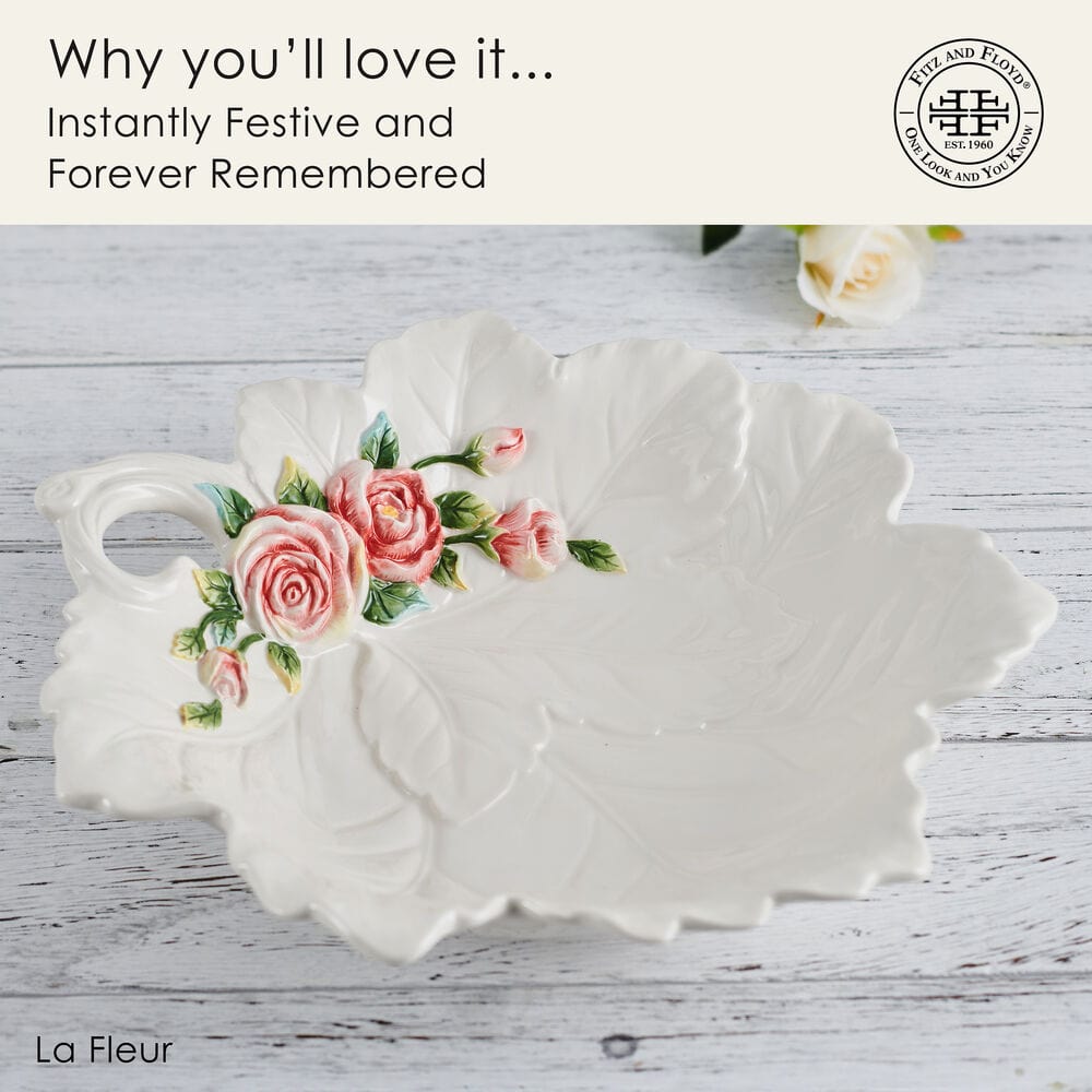 La Fleur Leaf Serving Bowl