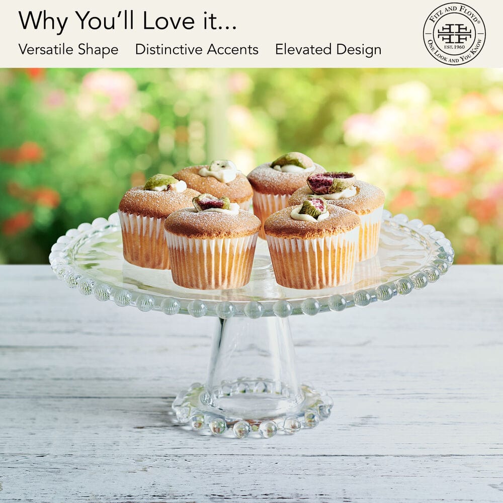 Beaded Cakeplate, 10.75 IN