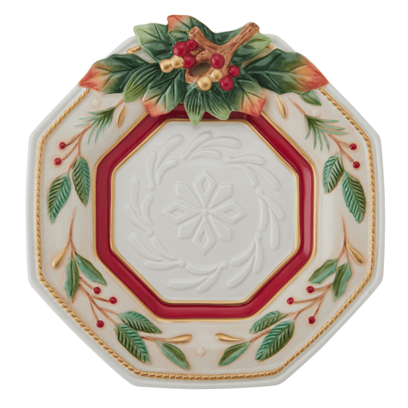 Woodland Holiday Octagonal Serving Plate