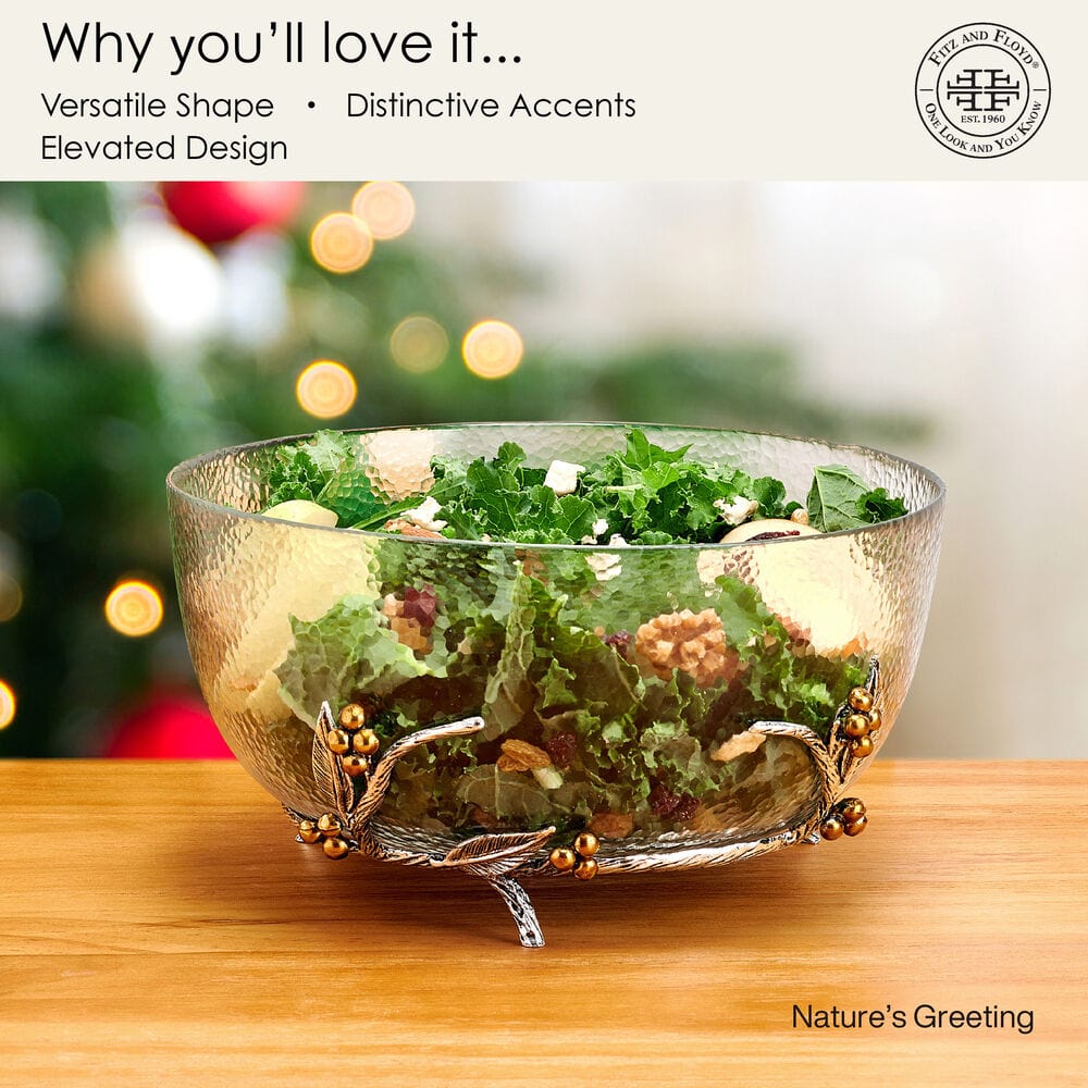 Natures Greetings Serving Bowl