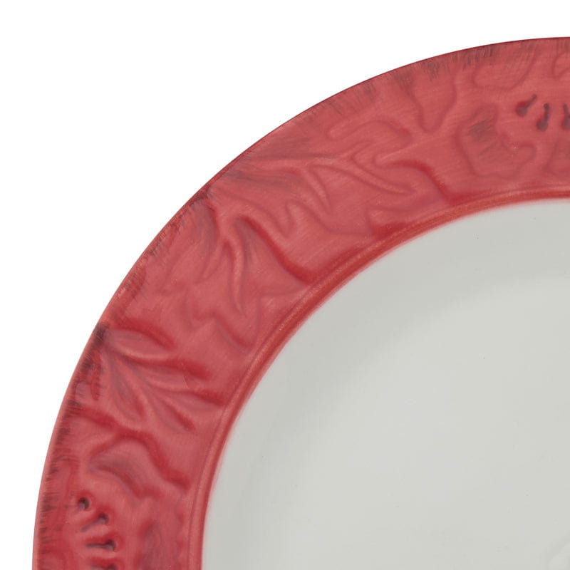 Poinsettia Holiday Set of 4 Dinner Plates