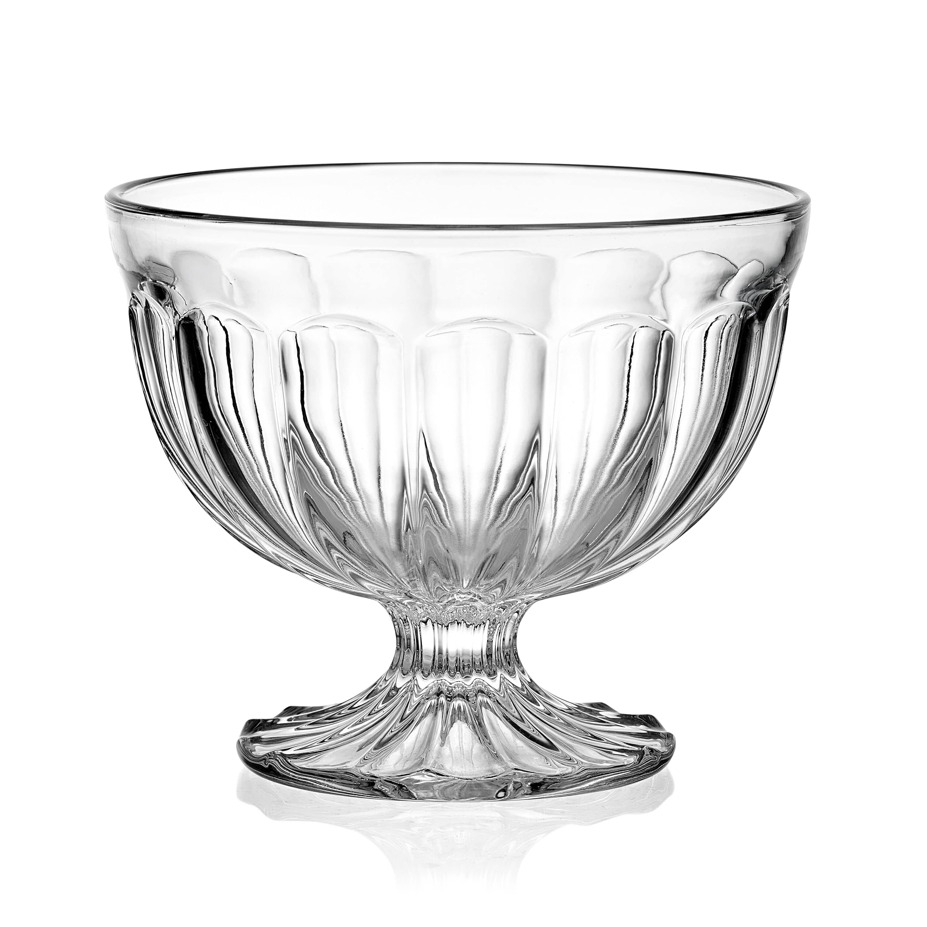 Vintage Scoop Set of 4 Footed Dessert Bowls