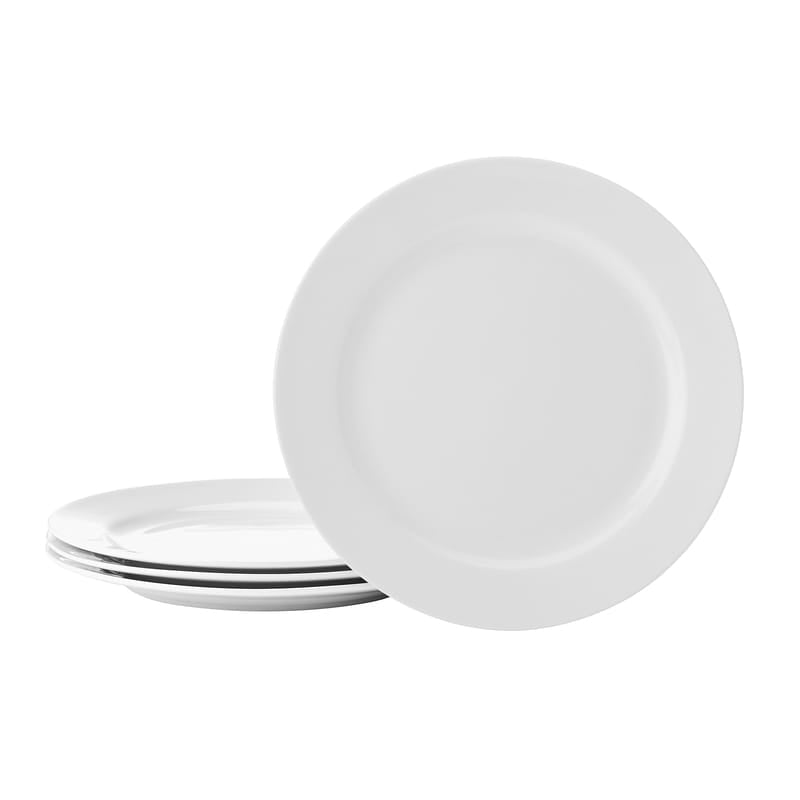 Nevaeh White Classic Rim Set of 4 Salad Plates