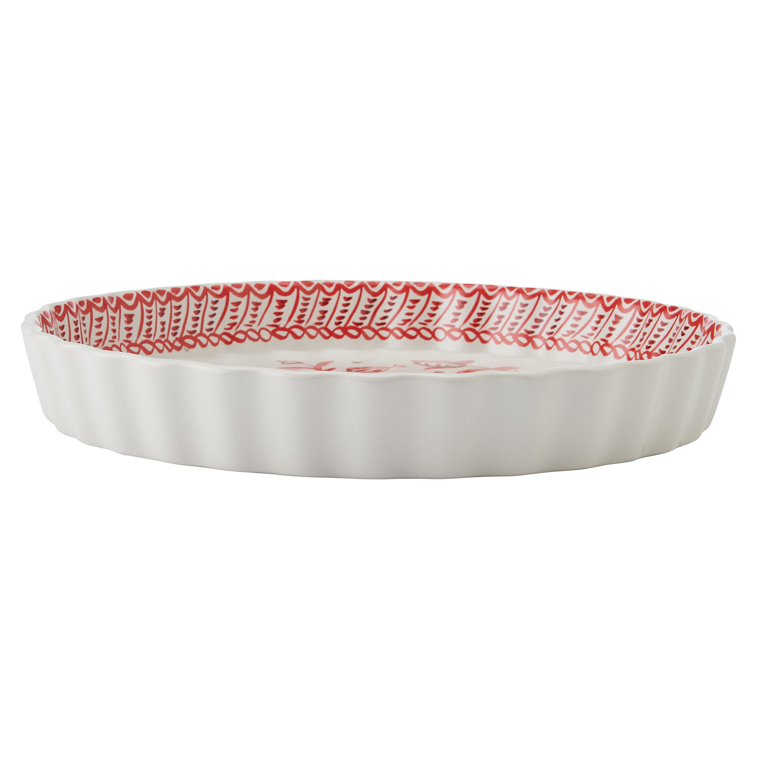 Sicily Red Holiday Pie Plate