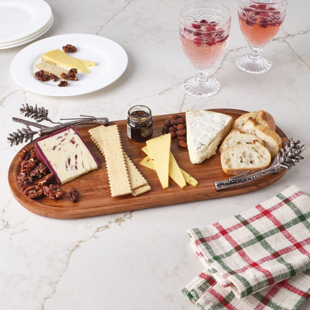 Pinecone Oval Serving Platter