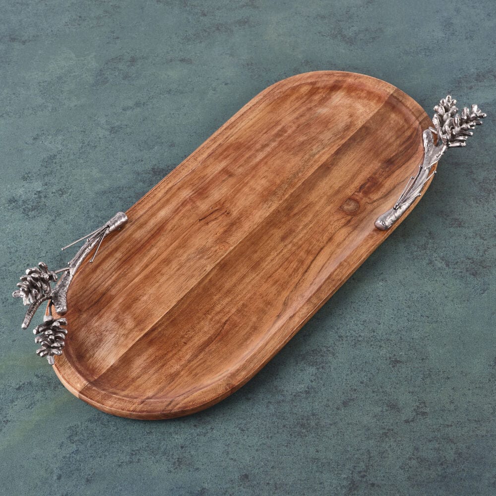 Pinecone Oval Serving Platter