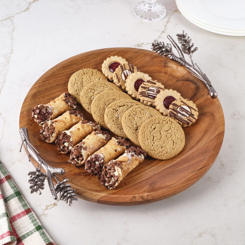 Pinecone Round Serving Platter