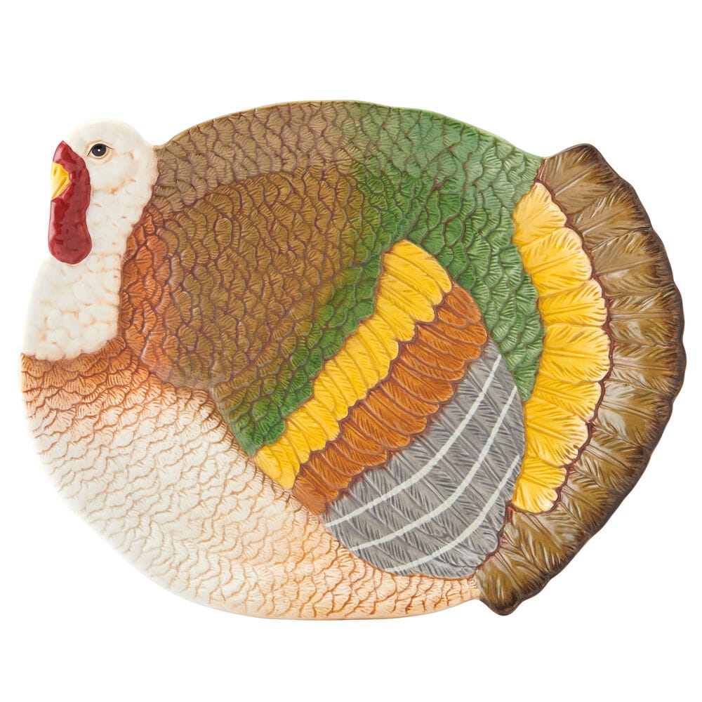 Thanksgiving Traditions Turkey Platter, 18.25 IN