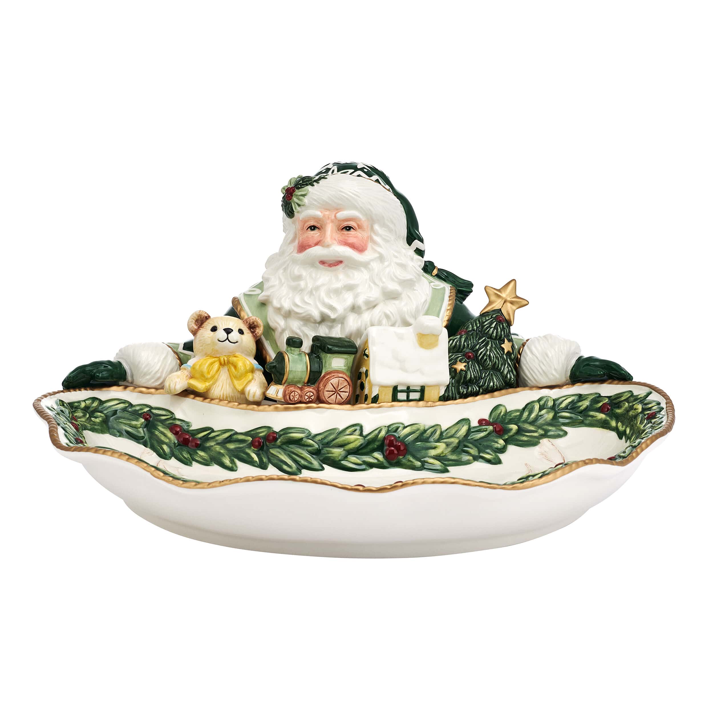 Winter Frost Santa Serving Bowl