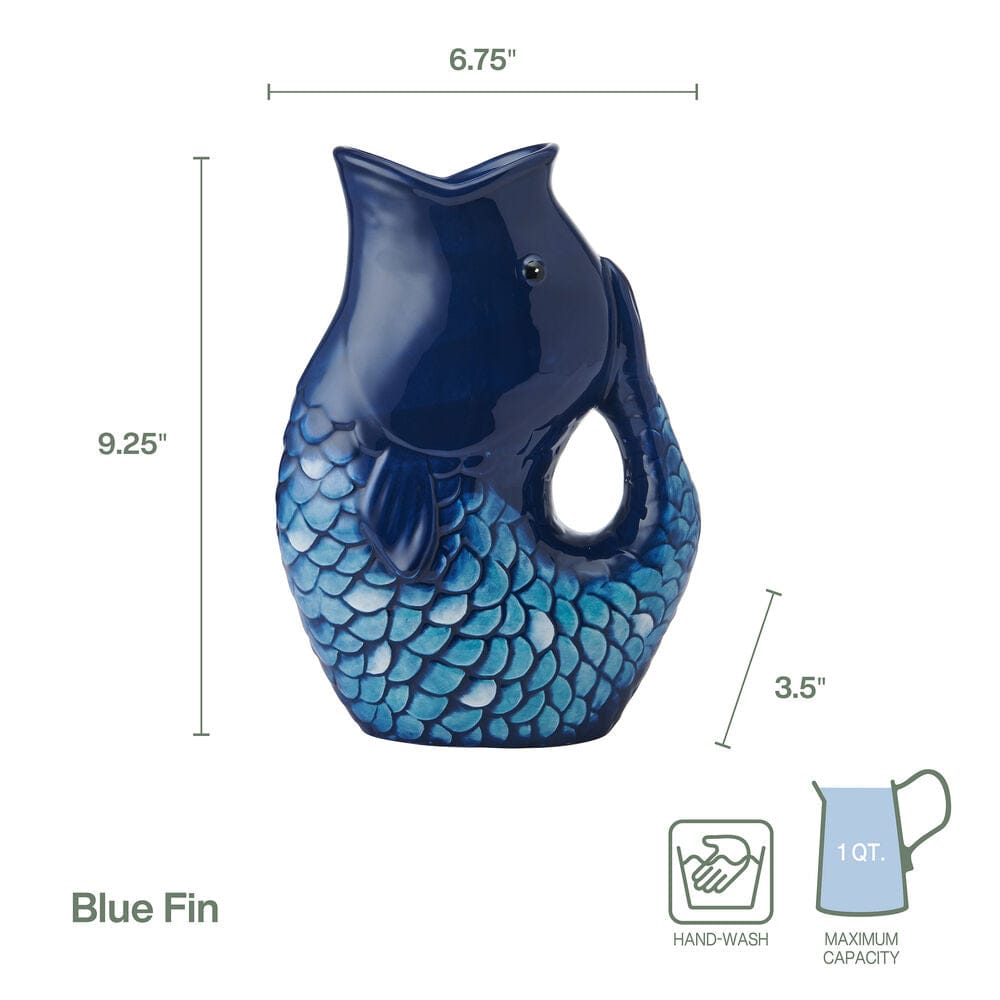 Coastal Blue Fin Pitcher