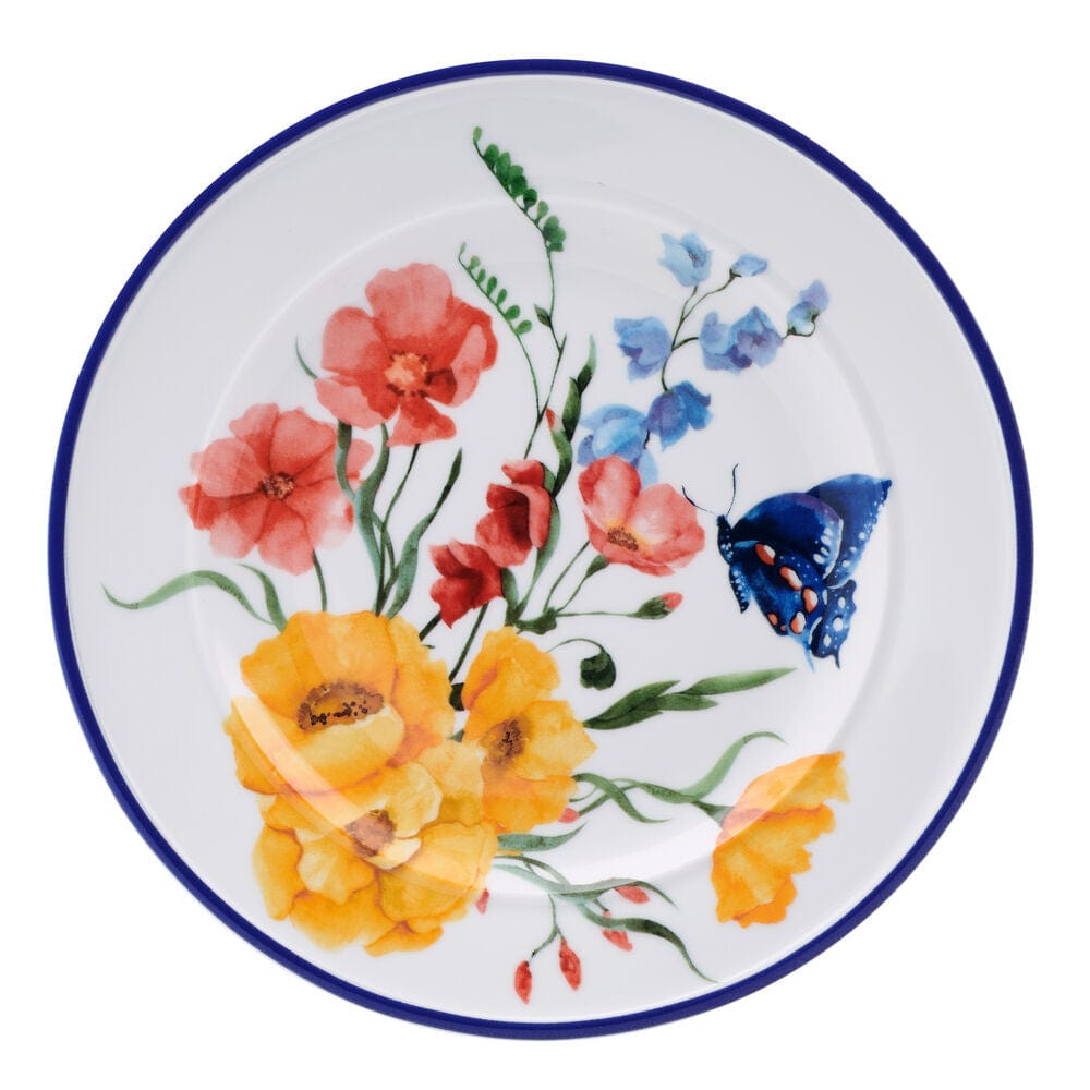 Everyday White® Set of 4 Bouquet Rim Salad Plates