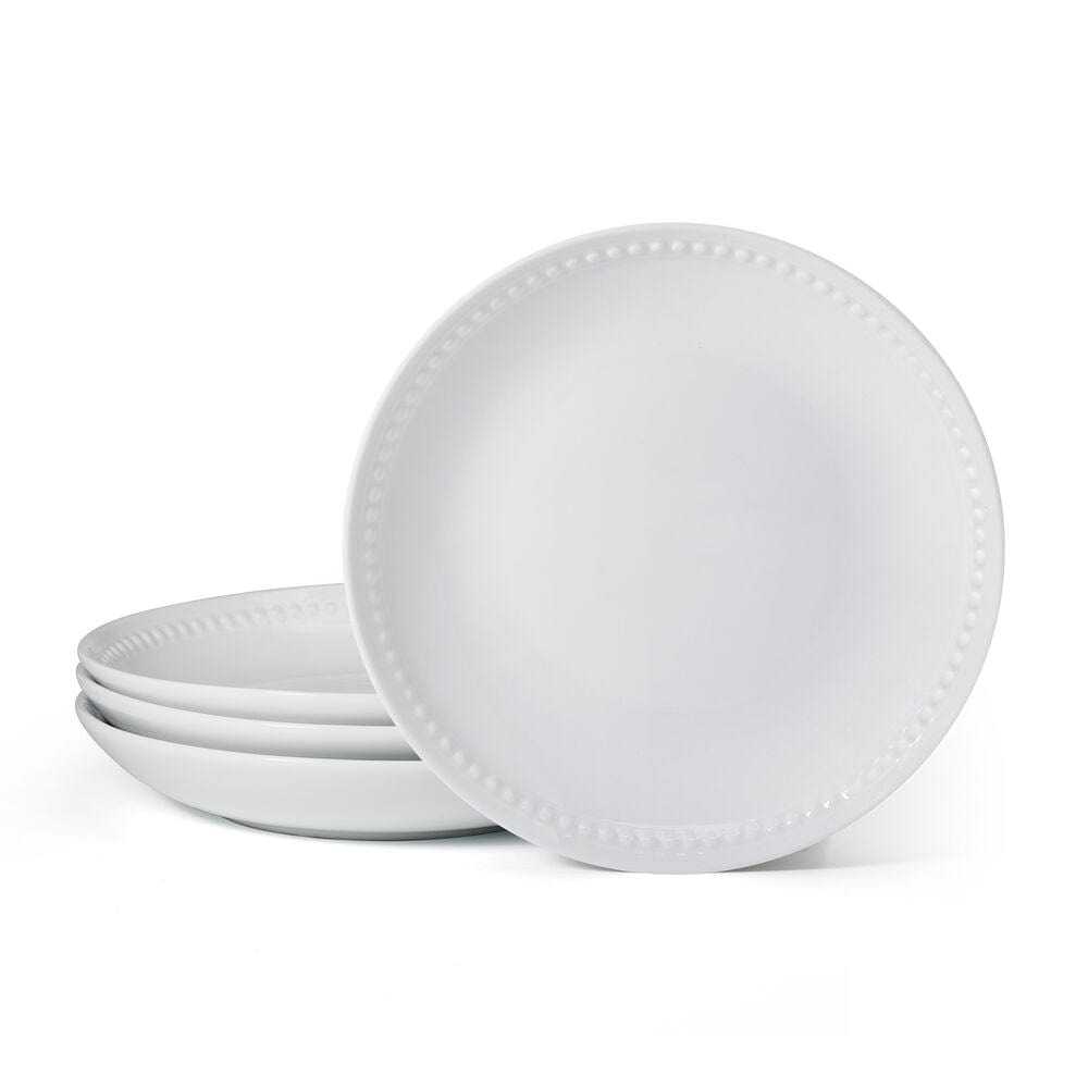 Everyday White® Beaded Coupe Set of 4 Salad Plates