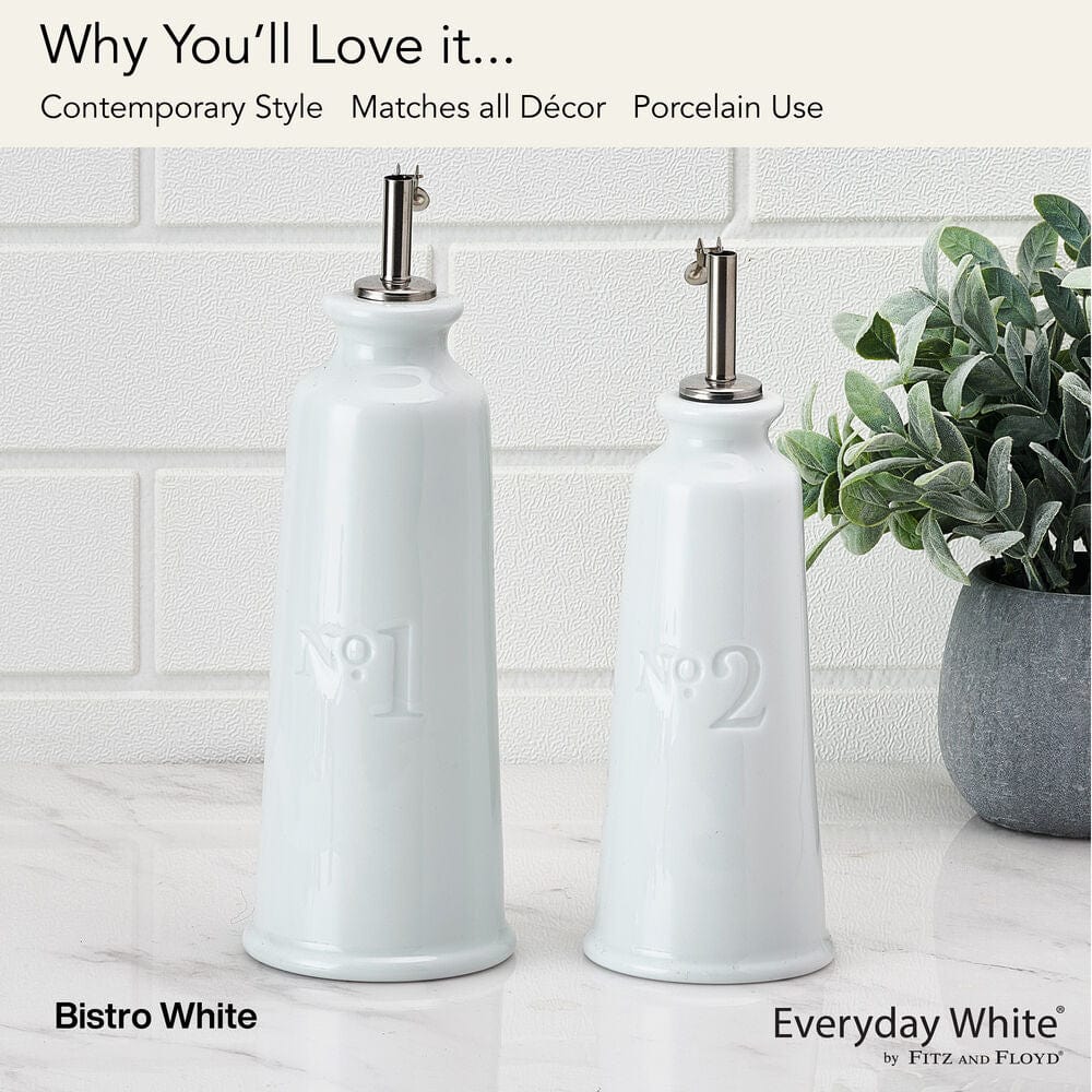 Everyday White® Bistro Oil and Vinegar Bottle Set