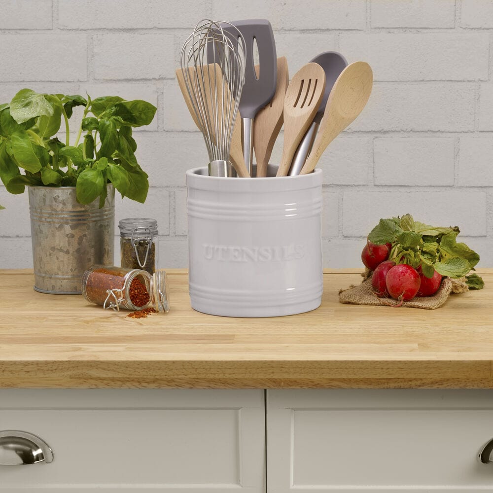 Everyday White® Bistro Utensil Crock