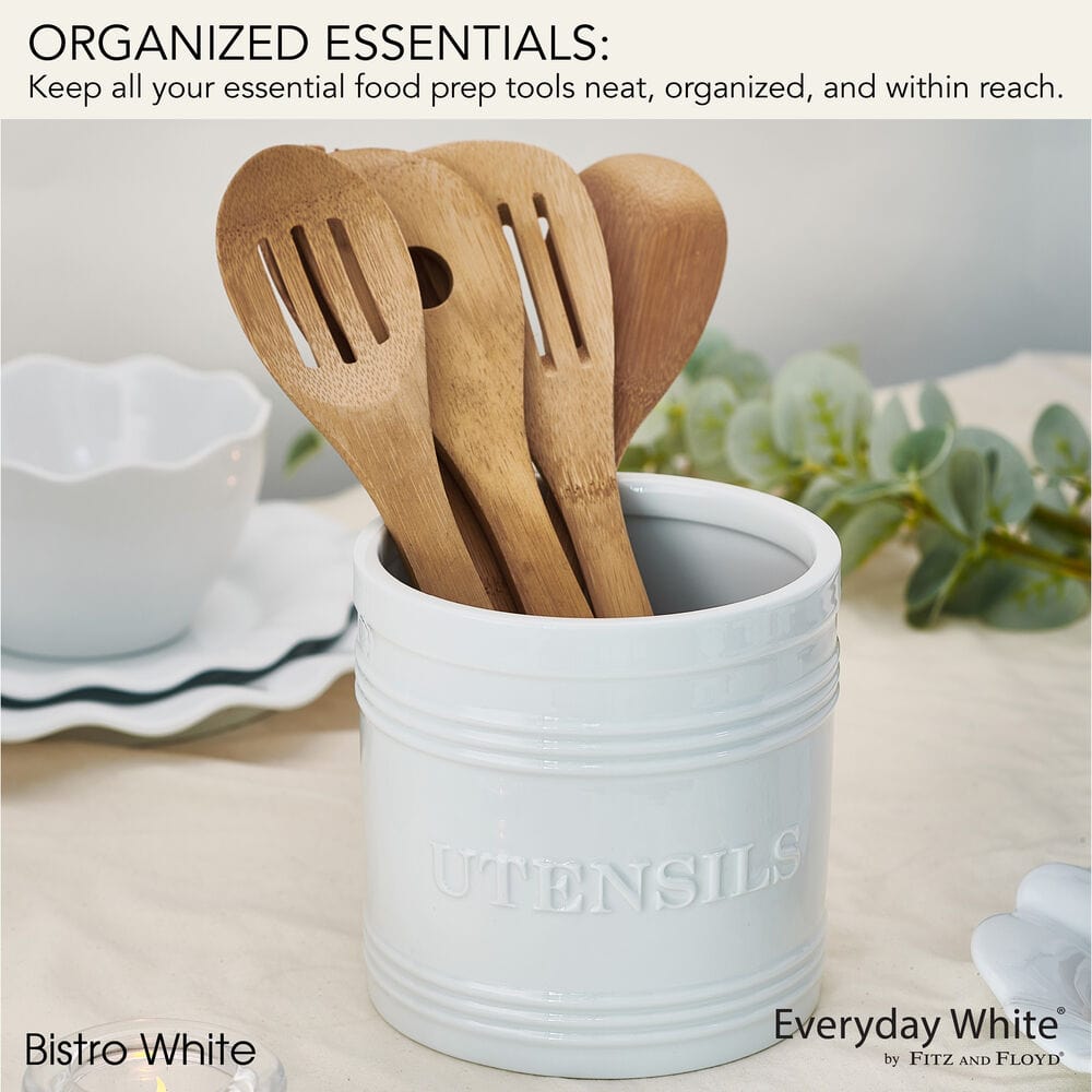 Everyday White® Bistro Utensil Crock