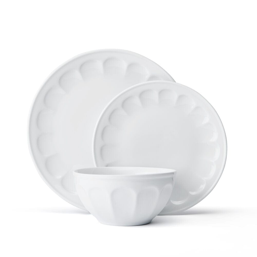 Everyday White® Vintage 12 Piece Dinnerware Set, Service for 4