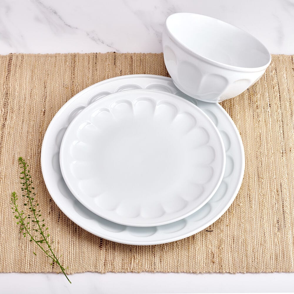 Everyday White® Vintage 12 Piece Dinnerware Set, Service for 4