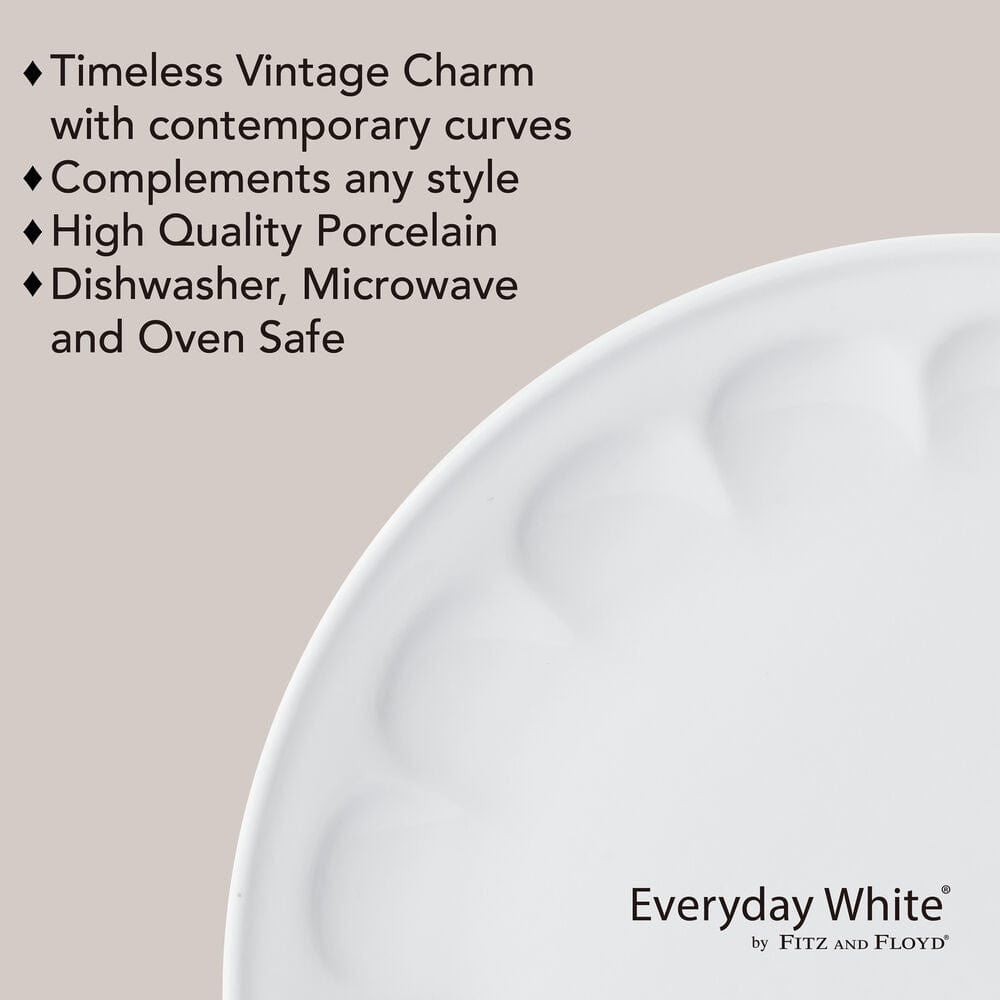Everyday White® Vintage 12 Piece Dinnerware Set, Service for 4
