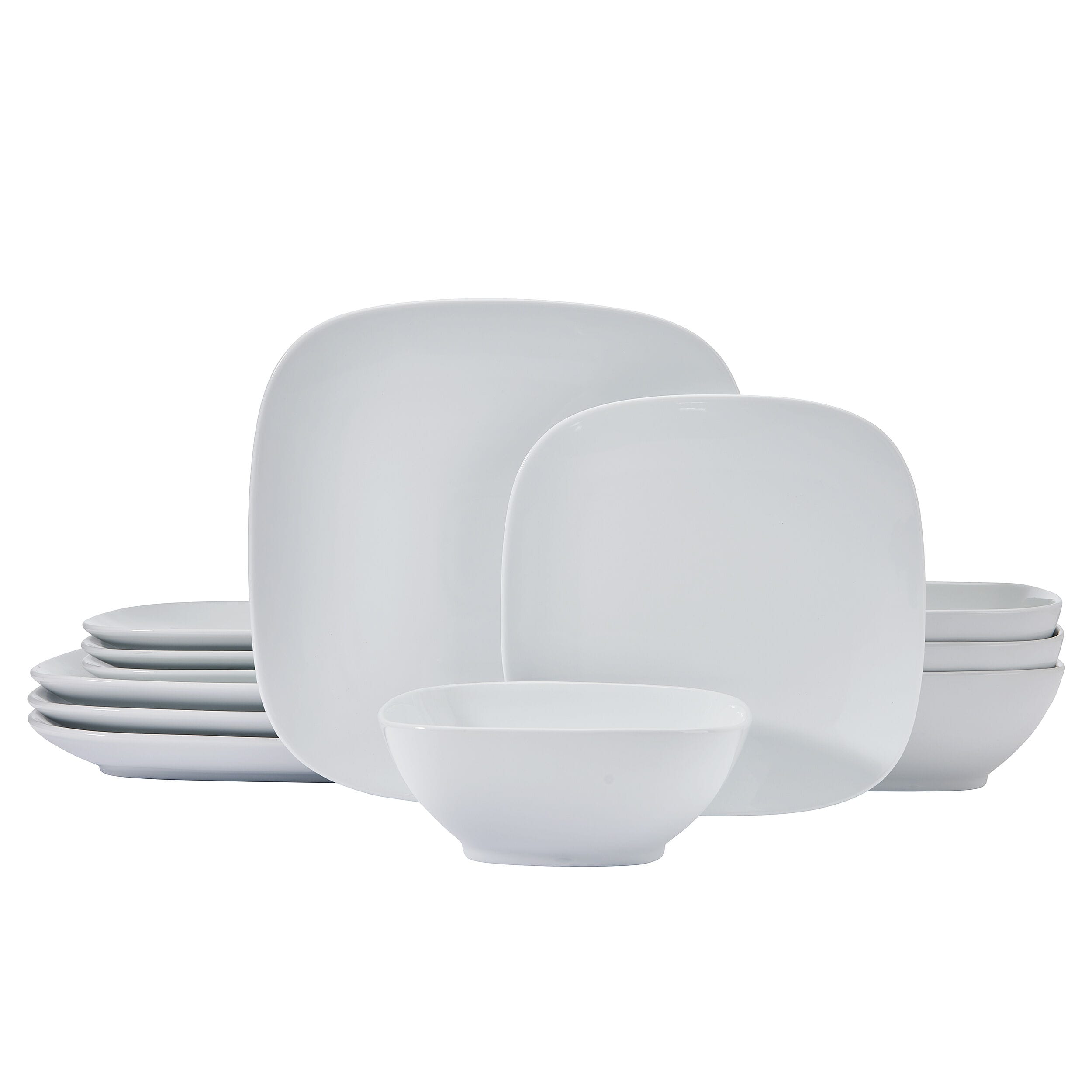 Everyday White® Square 12 Piece Dinnerware Set, Service for 4