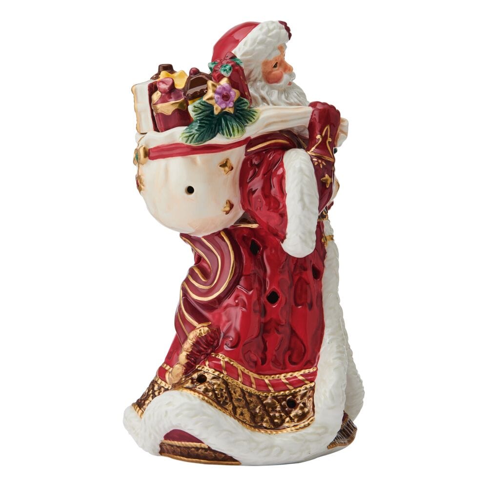Holiday Luminary Renaissance LED Santa Figurine, 9 IN