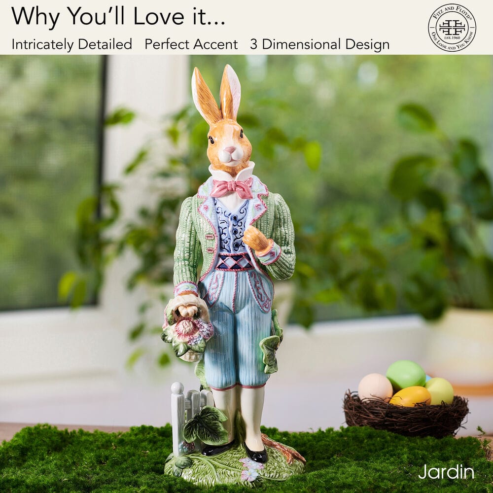 Jardin Rabbit Male Figurine, 16 IN