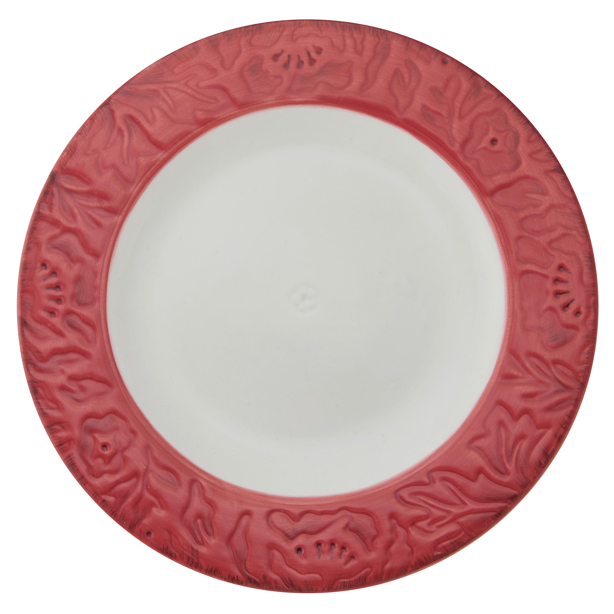 Poinsettia Holiday Set of 4 Dinner Plates