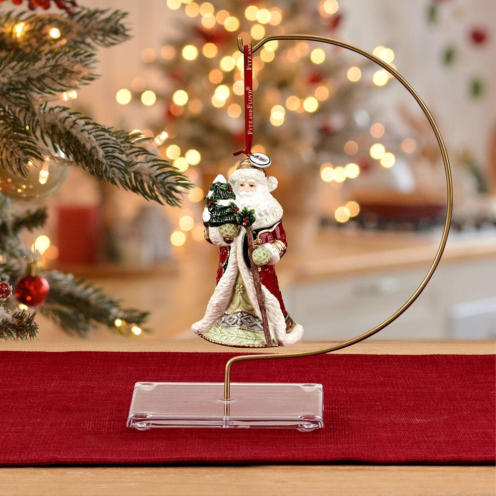 Woodland Holiday Santa Bell 2025 Ornament