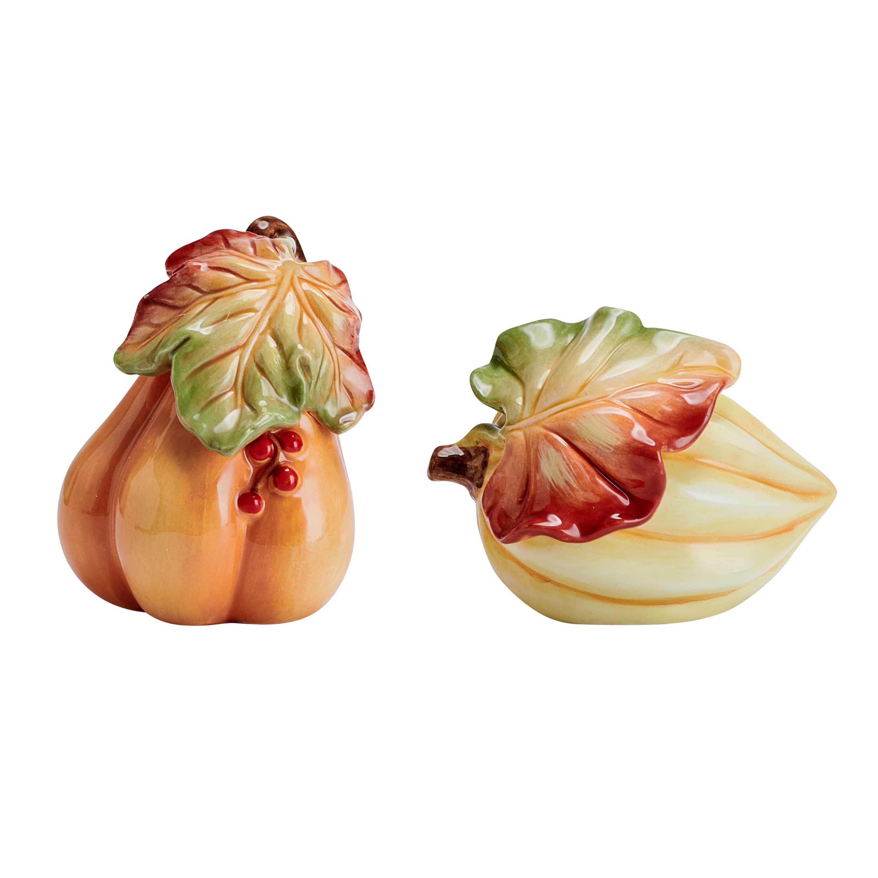 Harvest Salt and Pepper with Tray