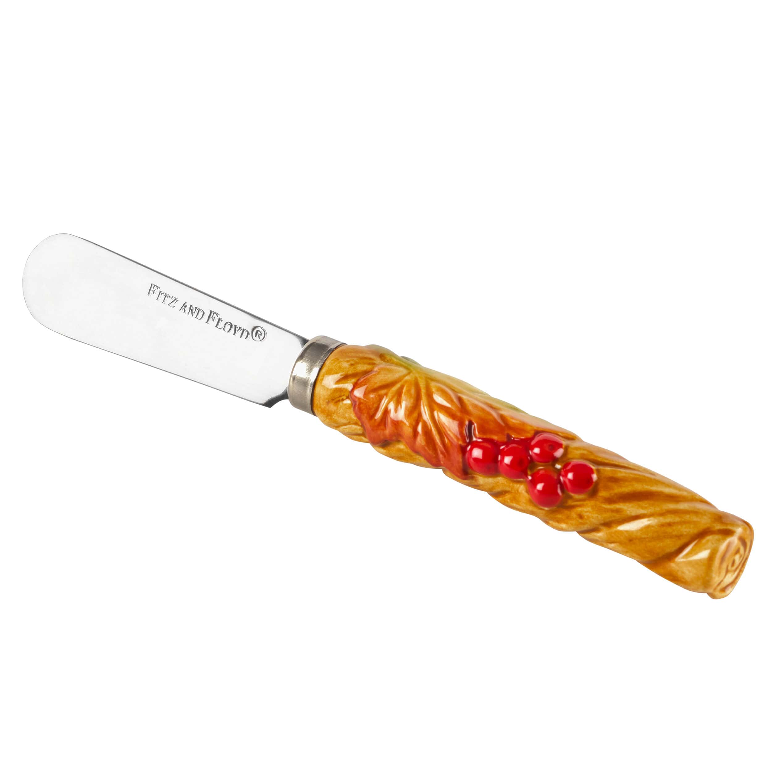 Harvest Pumpkin Snack Plate with Spreader