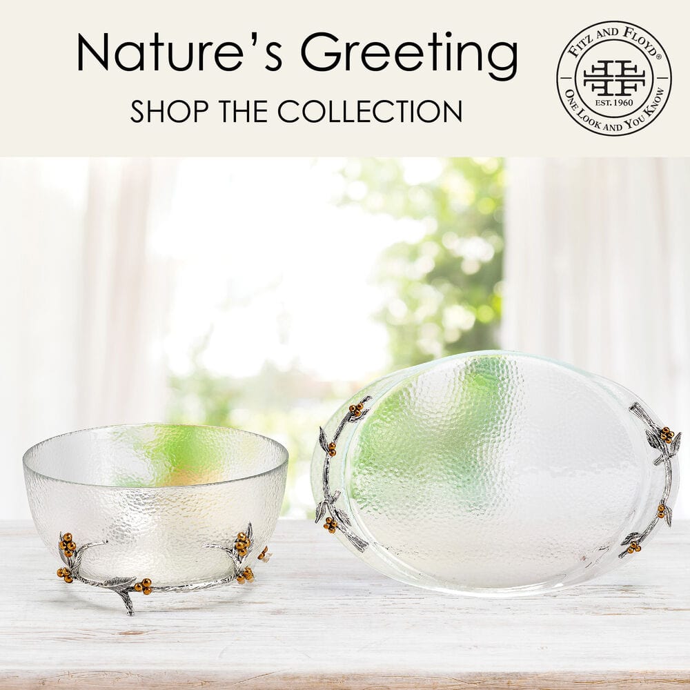 Natures Greetings Serving Bowl