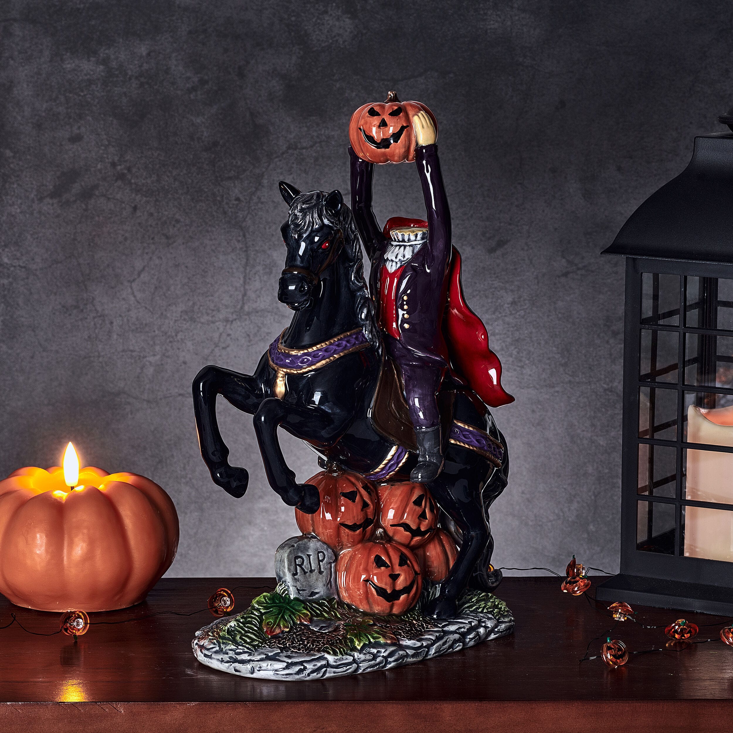 Halloween Harvest Headless Horseman Figurine, 12.25 IN