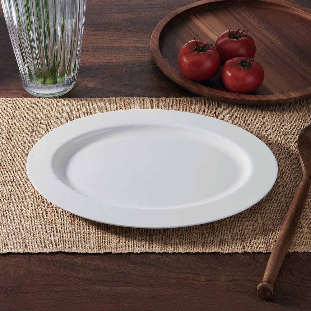 Nevaeh White Classic Rim Small Platter