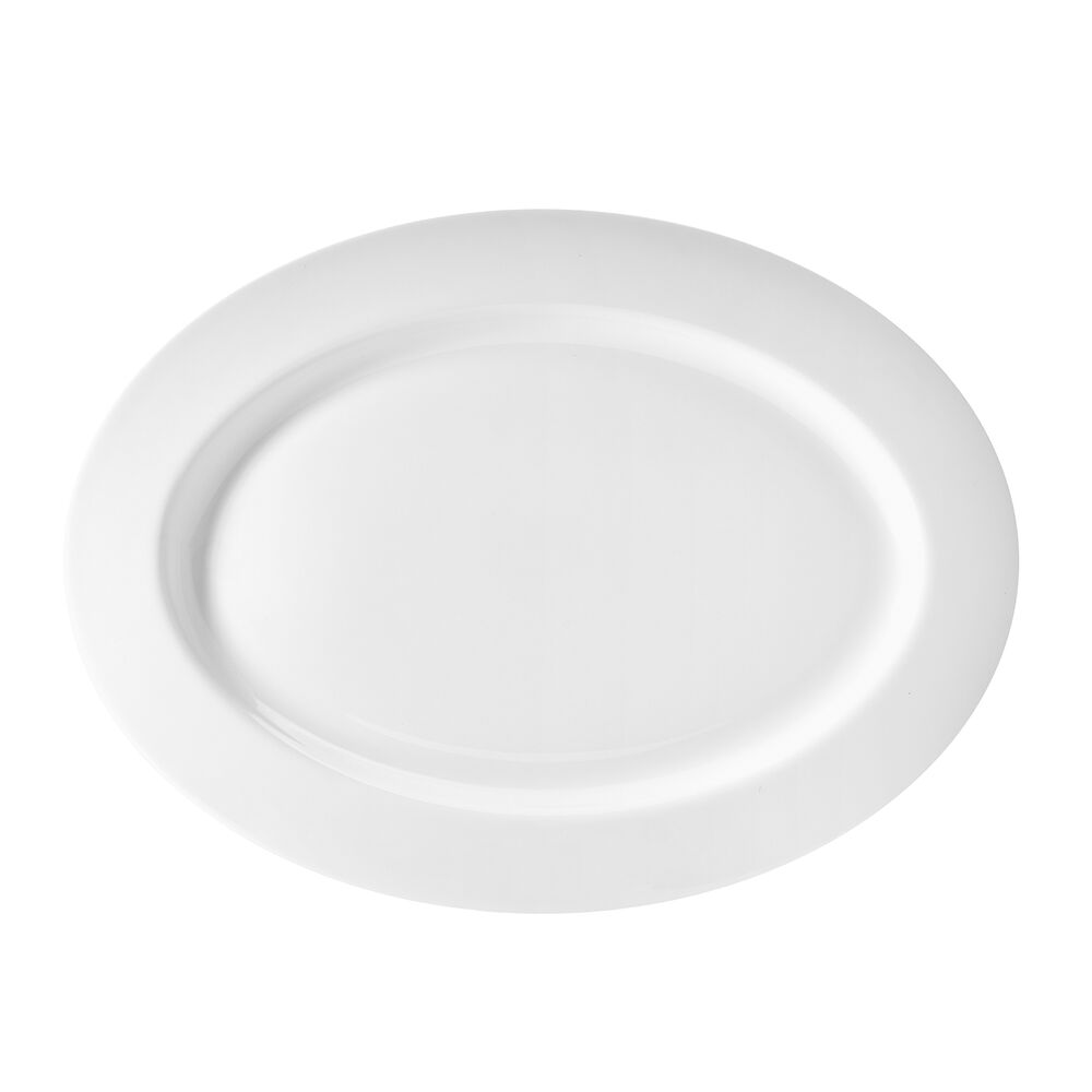 Nevaeh White Classic Rim Small Platter