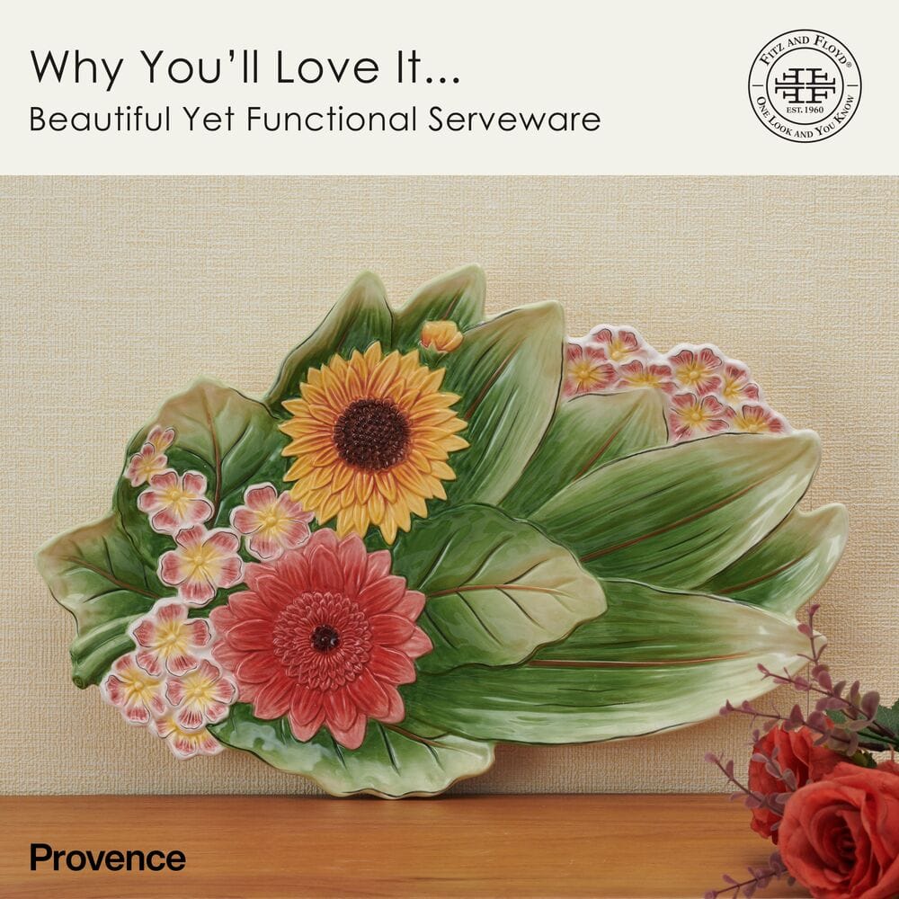 Provence Sunflower Serving Platter