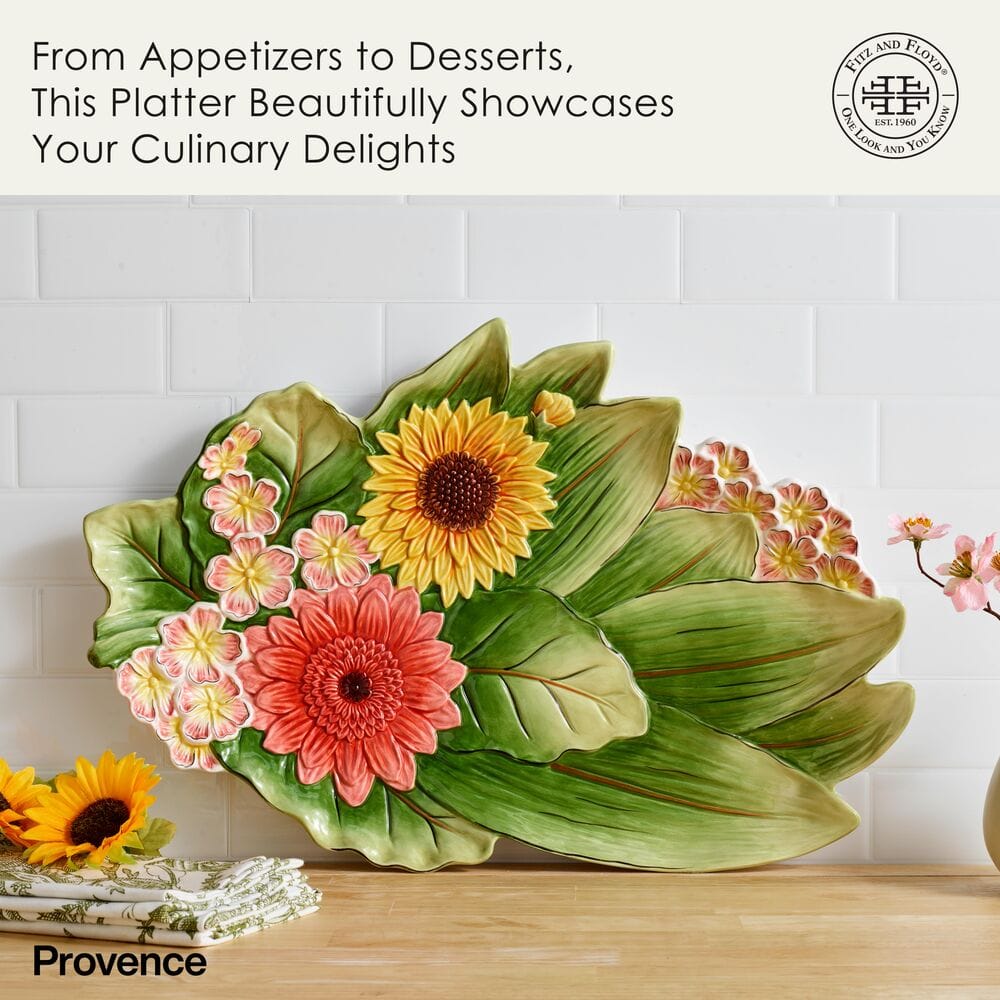 Provence Sunflower Serving Platter