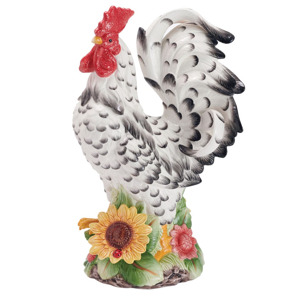 Provence Sunflower Rooster Figurine, 18.25 IN