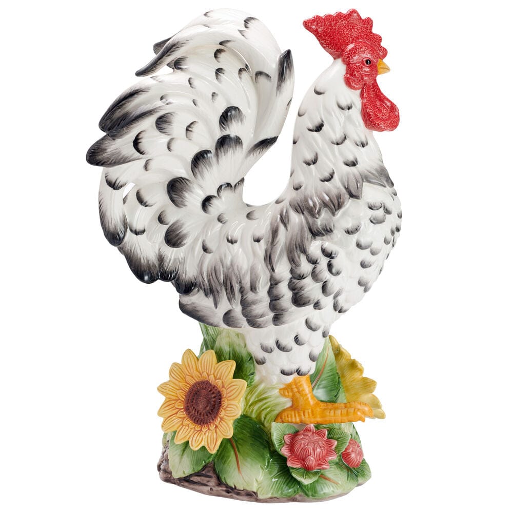 Provence Sunflower Rooster Figurine, 18.25 IN