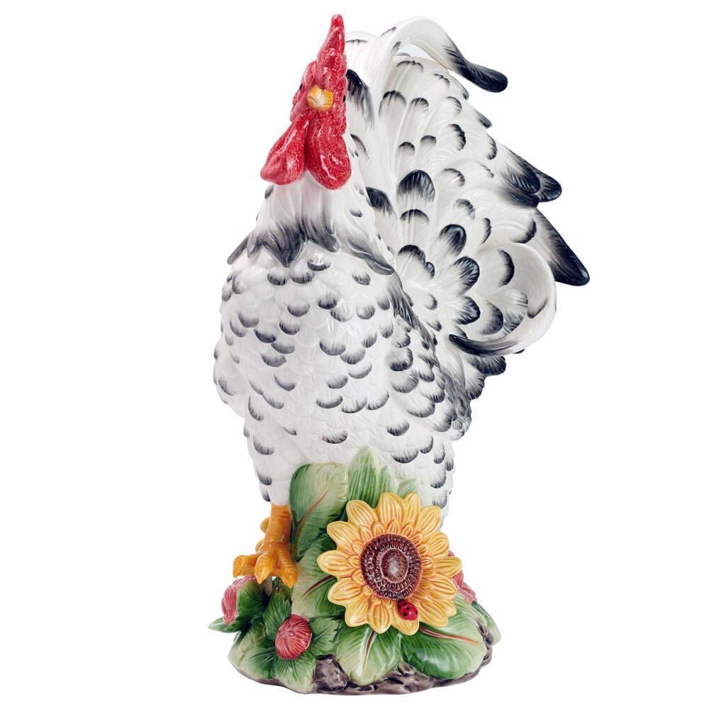 Provence Sunflower Rooster Figurine, 18.25 IN