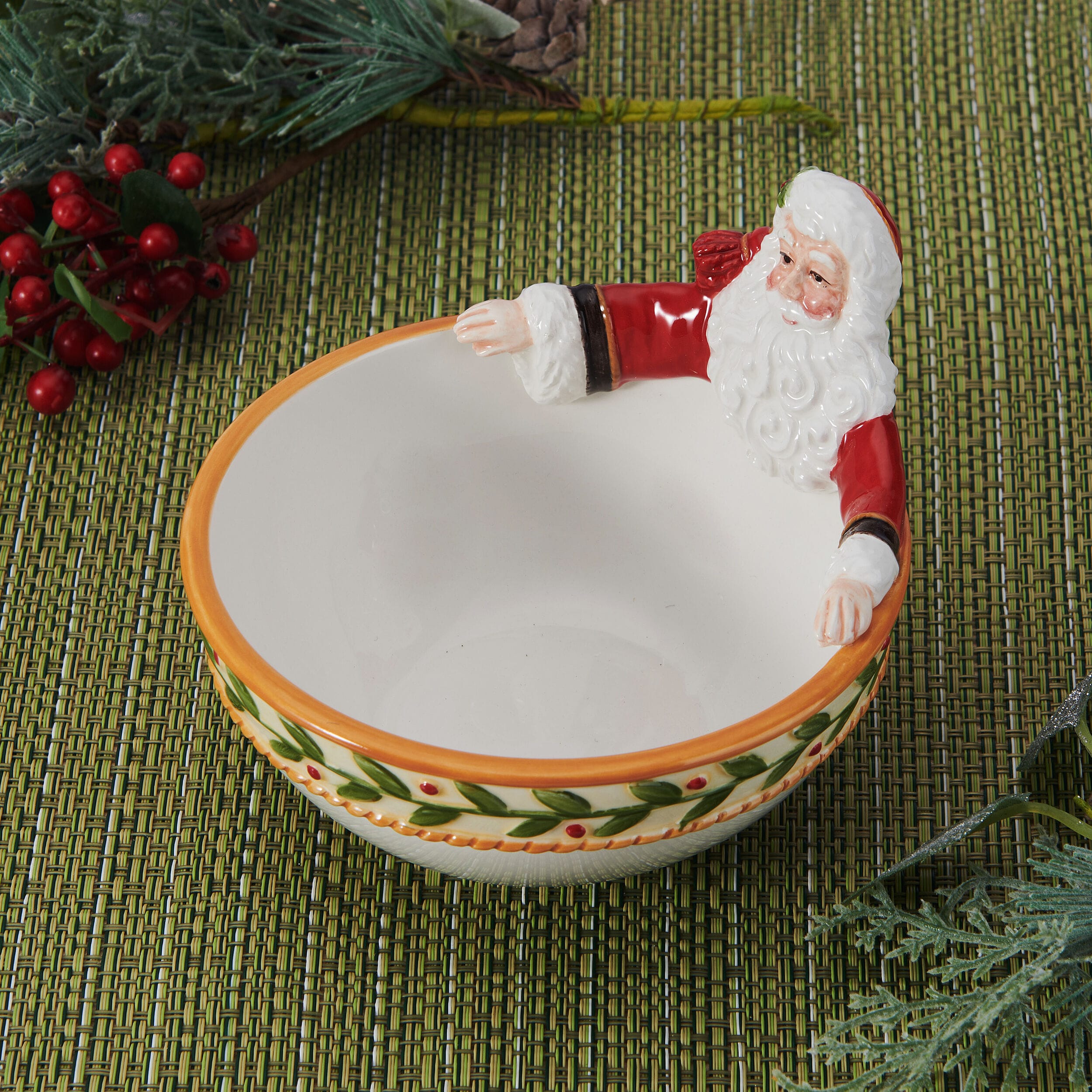 Santa's Gift Small Figural Candy Bowl