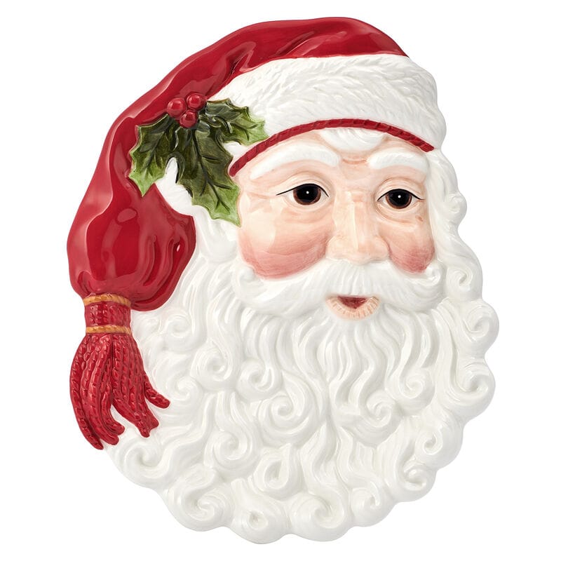 Santa’s Gift Figural Appetizer Snack Plate