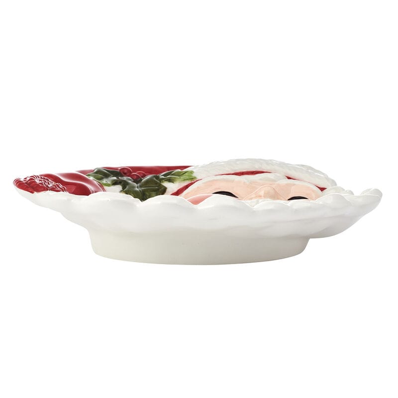 Santa’s Gift Figural Appetizer Snack Plate