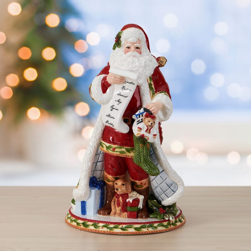 Santa’s Gift Christmas Figurine, 12 IN