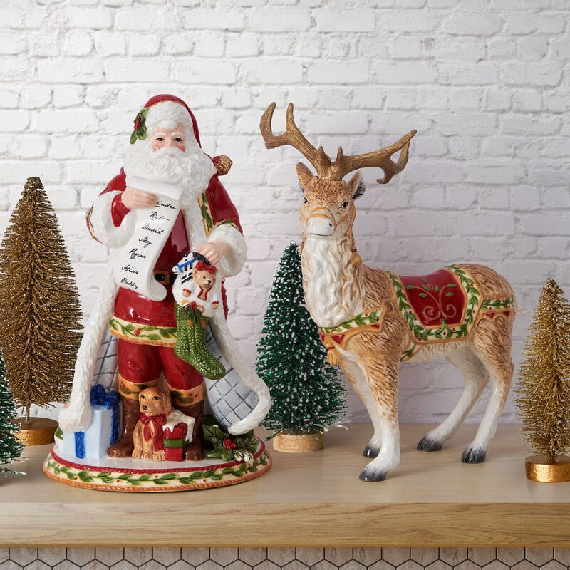 Santa’s Gift Christmas Figurine, 12 IN