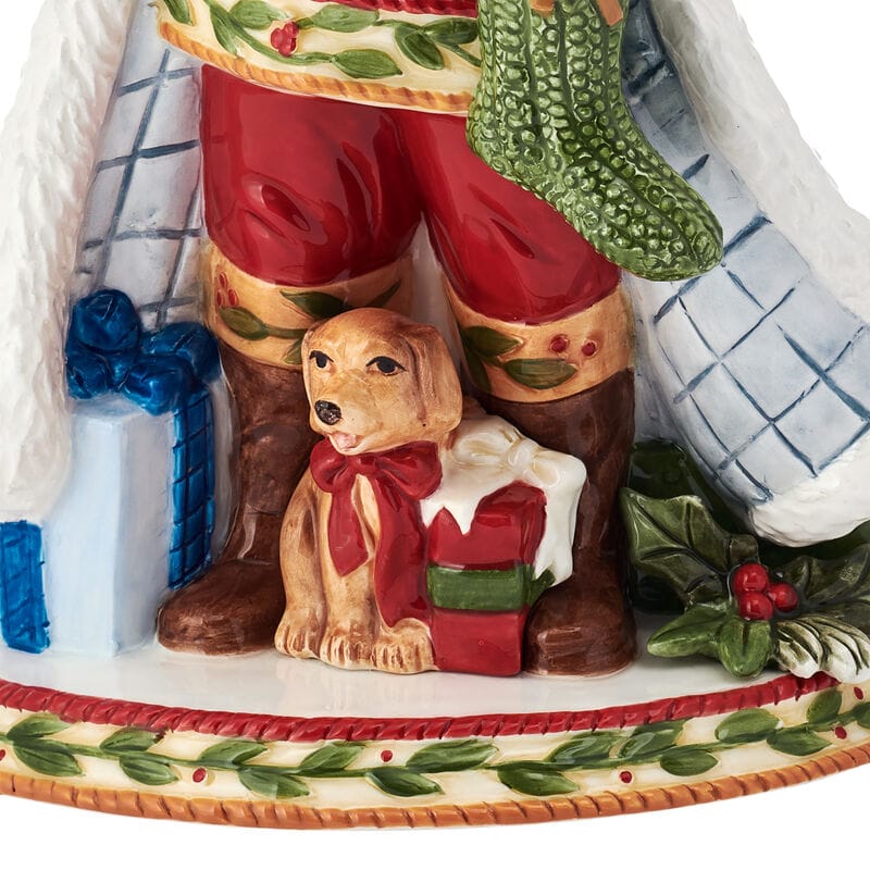 Santa’s Gift Christmas Figurine, 12 IN