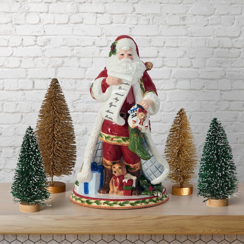 Santa’s Gift Christmas Figurine, 12 IN